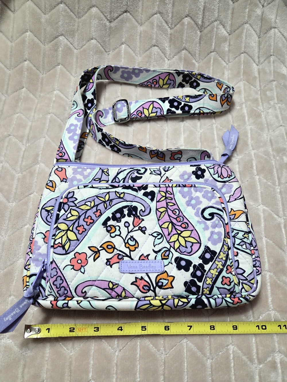 Vera Bradley Lavender Paisley Crossbody Bag